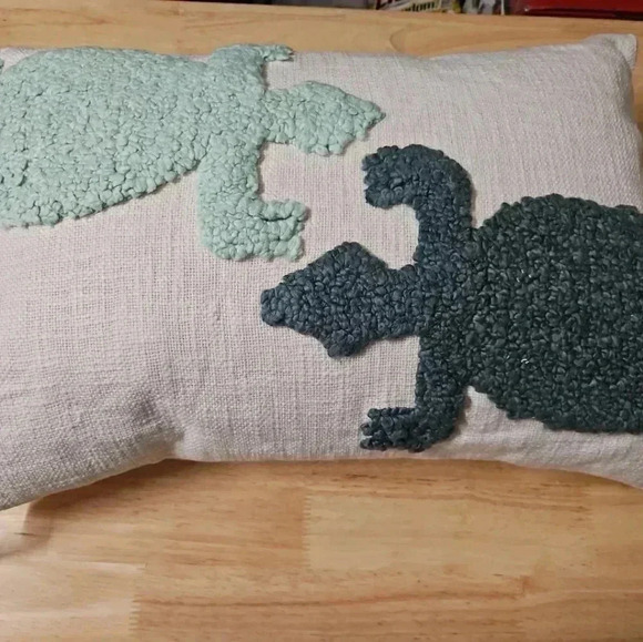 Opal House Decorative Pillow with Green Lizards - Picture 4 of 13